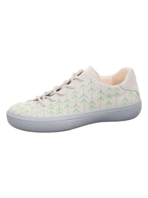 Legero Skórzane sneakersy "Fresh" w kolorze kremowym rozmiar: 38,5