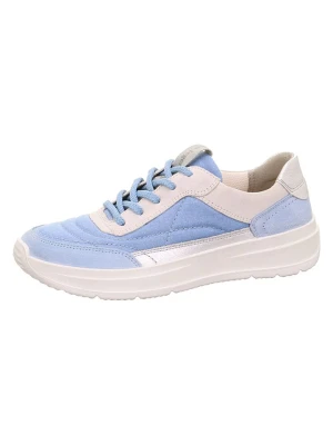 Legero Skórzane sneakersy "Sprinter" w kolorze kremowo-błękitnym rozmiar: 41