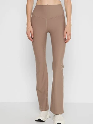 Legginsy Abercrombie & Fitch beżowy
