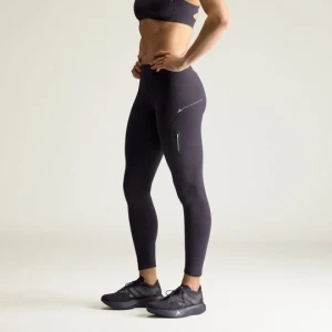 Legginsy adidas by Stella McCartney Bieganie z kwiatową koronką czarny