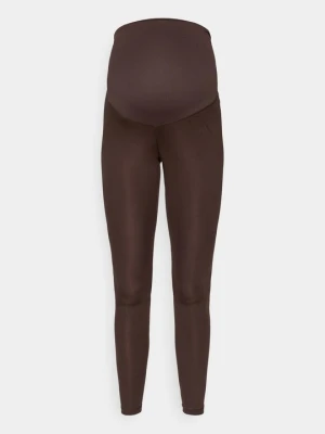 Legginsy Adidas ciemnobrązowy