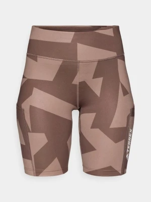 Legginsy Adidas Terrex brązowy