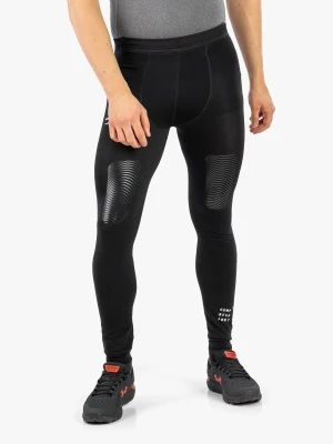 Legginsy biegowe Compressport Trail Under Control Full Tights - black