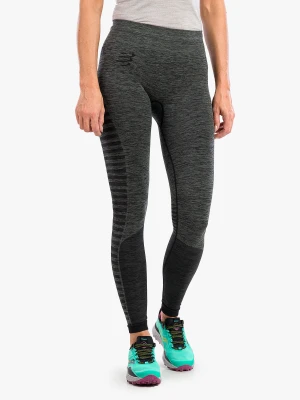 Legginsy biegowe damskie Compressport Winter Run Legging - black