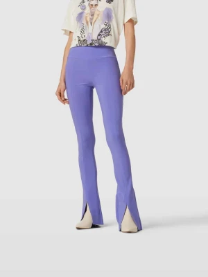 Legginsy Bootcut z rozcięciem Norma Kamali Fioletowy