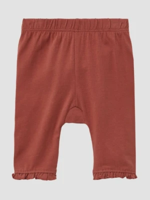 Legginsy capri z mieszanki bawełny z falbankami s.Oliver czerwony
