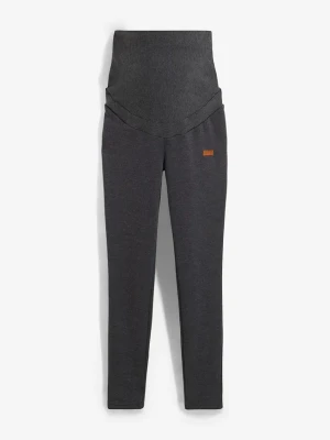 Legginsy ciążowe na podszewce z polaru baranka, Slim Fit BonPrix szary