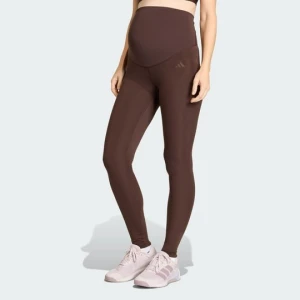 Legginsy ciążowe Optime Essentials Workout Full Length Adidas Aurora Coffee