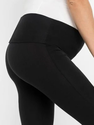 Legginsy ciążowe z bawełny organicznej bonprix