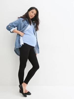 Legginsy ciążowe z miękkiej bawełny organicznej bonprix