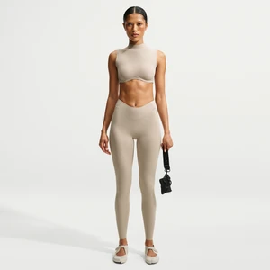 Legginsy damskie 74 cm NikeSKIMS Studio Stretch - Biel