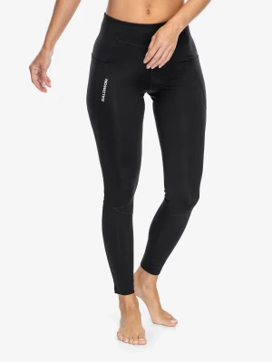 Legginsy damskie do biegania Salomon Cross Run 28 Tight - deep black