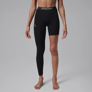 Legginsy damskie do koszykówki z wysokim stanem i jedną nogawką (prawą) Jordan Sport - Czerń