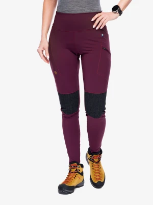 Legginsy damskie Fjallraven Abisko Trekking Tights - port