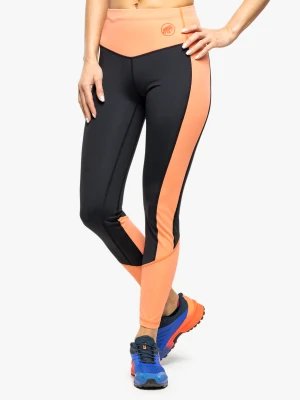 Legginsy damskie Mammut Massone Tights - black/salmon