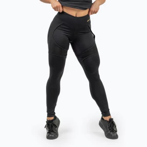 Zdjęcie produktu Legginsy damskie NEBBIA Mesh Intense black/gold