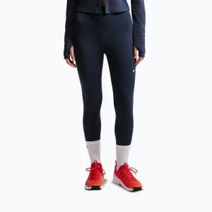 Legginsy damskie Nike One midnight navy / white Granatowy