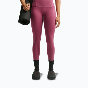 Legginsy damskie Nike One pink smoke / white
