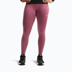 Legginsy damskie Nike One Seamless Front pink smoke / white
