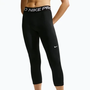 Legginsy damskie Nike Pro Mid-Rise Crop black / white