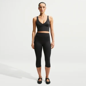 Legginsy damskie o skróconym kroju z wysokim stanem 43 cm NikeSKIMS Matte - Czerń