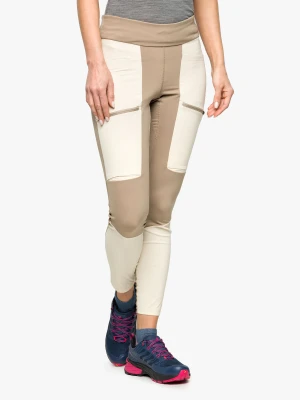 Legginsy damskie Peak Performance Vislight Track Tights - avid beige