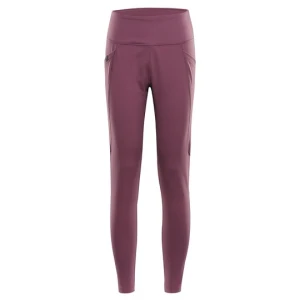 Legginsy damskie sportowe Gemsa fioletowe Alpine Pro