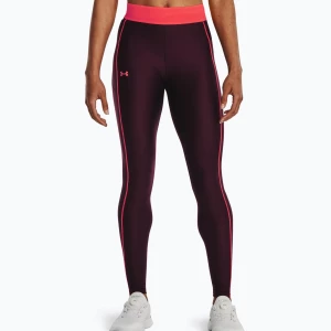 Legginsy damskie Under Armour Branded WB dark maroon/beta