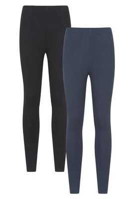 Legginsy damskie z mieszanki bawełny Multipack - Navy Mountain Warehouse