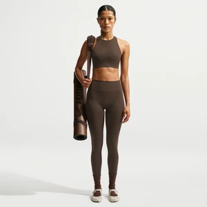 Legginsy damskie z wysokim stanem 66 cm NikeSKIMS Matte - Brązowy