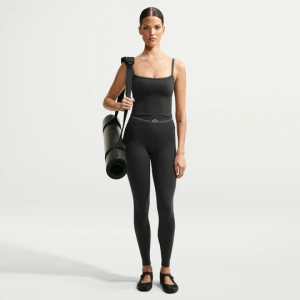 Legginsy damskie z wysokim stanem 66 cm NikeSKIMS Ribbed Seamless - Czerń