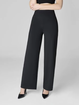 Legginsy damskie z wysokim stanem i rozszerzaną nogawką - Palazzo MARILYN