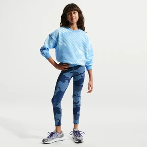 Legginsy dla dużych dzieci (dziewcząt) Dri-FIT Nike One - Niebieski
