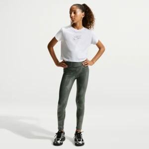 Legginsy dla dużych dzieci (dziewcząt) Nike One - Zieleń