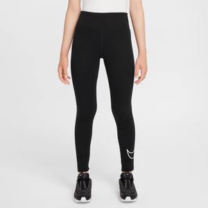 Legginsy dla dużych dzieci (dziewcząt) Nike Sportswear Classic - Czerń