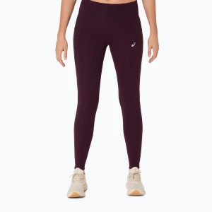 Legginsy do biegania damskie ASICS Nagino Run dark aubergine Fioletowy