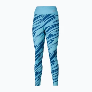 Zdjęcie produktu Legginsy do biegania damskie Mizuno 7/8 Printed maui blue