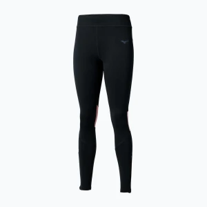 Legginsy do biegania damskie Mizuno Active Warmalite Long black/mauve