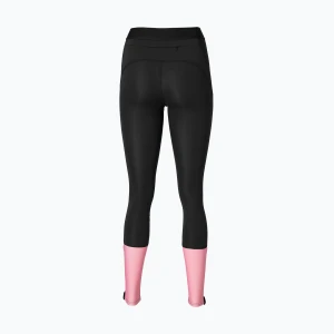 Legginsy do biegania damskie Mizuno Core Impulse Long black/mauve