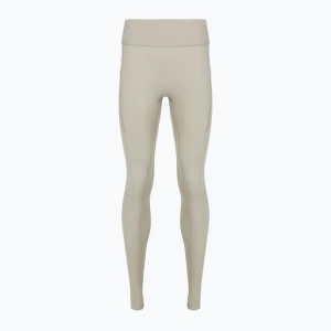 Legginsy do biegania damskie On Performance brume Beżowy