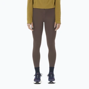 Legginsy do biegania damskie Salomon SHAKEout Core 28" coffee bean