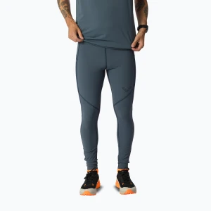 Legginsy do biegania męskie DYNAFIT Ultra Tights cinder Niebieski