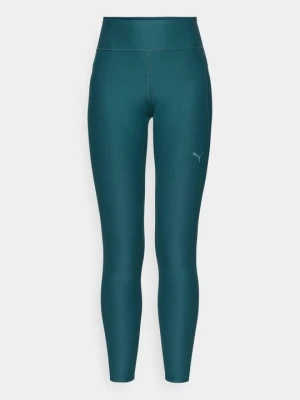 Legginsy do biegania Puma ciemnozielony
