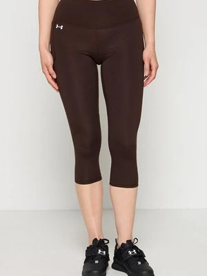 Legginsy do biegania Under Armour brązowy