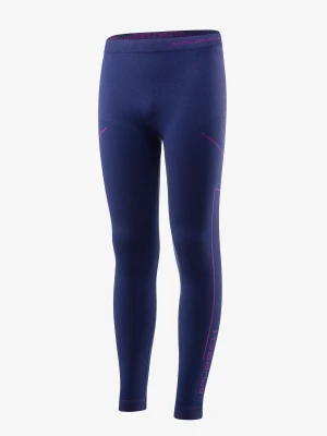 Legginsy dziecięce Brubeck Thermo Junior - denim/violet