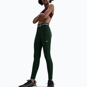 Zdjęcie produktu Legginsy dziecięce Nike Pro Dri-FIT fir/black/white Zielony