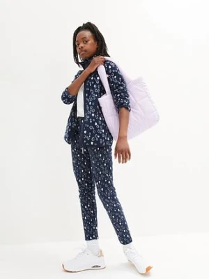 Legginsy dziecięce ocieplane z bawełny organicznej bonprix