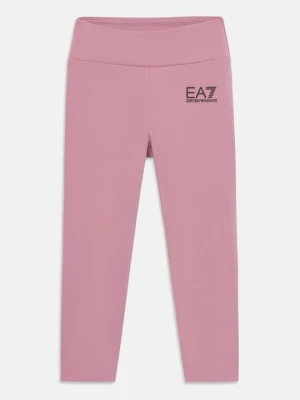 Legginsy EA7 Emporio Armani jasnoróżowy