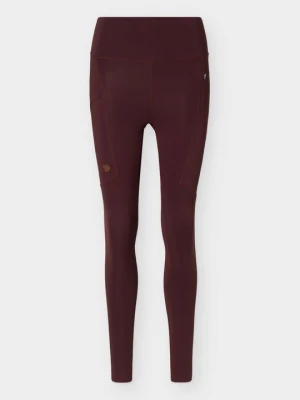 Legginsy Fjällräven bordowy