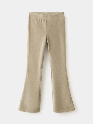 Legginsy flare ze sztruksu średni brązowy - Dzieci - MANGO KIDS